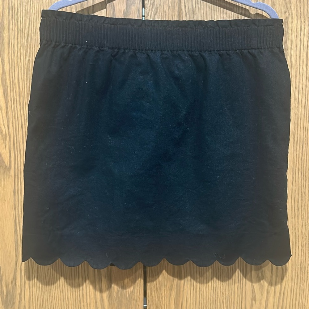 Jcrew black linen blend skirt. Size 10
